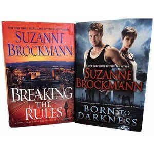 Suzanne Brockmann Lot Of 2 (Breaking The Rules & Born To Dark) HC 1st Ed. Books